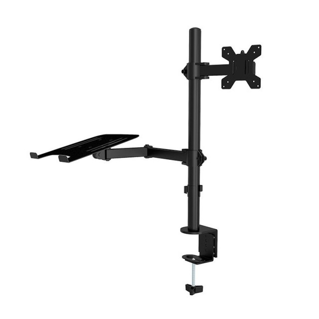 Επιτραπέζια Βάση Γραφείου για 2 Οθόνες έως 32 8 Kg με Βραχίονα Hoppline HOP1001271