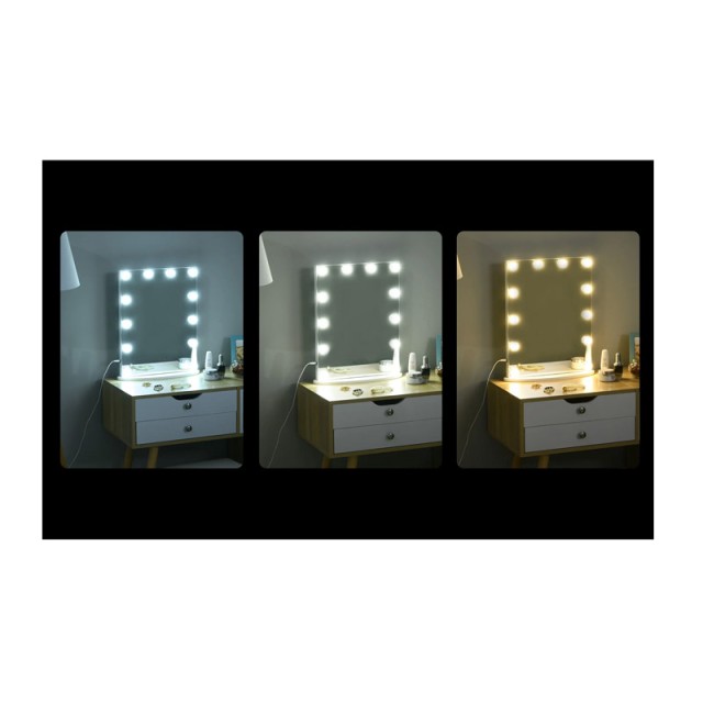 Επιτραπέζιος Καθρέπτης με LED Φωτισμό 41.5 x 13.5 x 51 cm HOMCOM 831-329