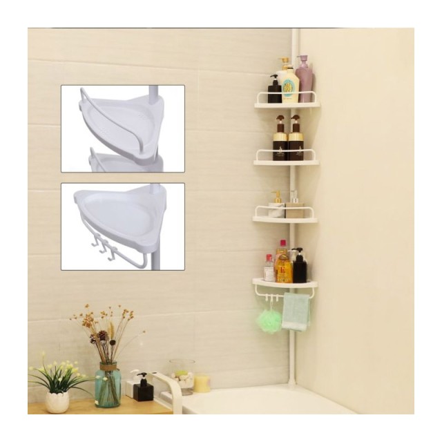 Εταζέρα Μπάνιου με 4 Ράφια 85 -305 cm Songmics BCB001A