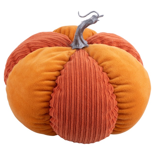 Galileo Μεσαία Διακοσμητική Κολοκύθα από Βελούδο σε Πορτοκαλί Χρώμα Sibilla 5924424