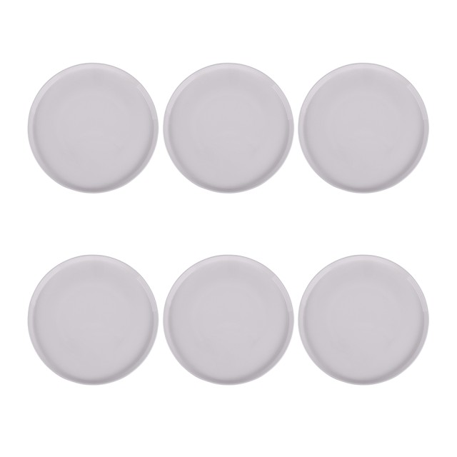 Villa DEste  Σετ 6 επίπεδα πιάτα σε New Bone China λευκό Delice 5918698