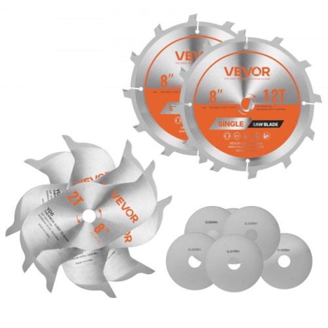 VEVOR Σετ Λεπίδων Dado, 203 mm, 12 Δόντια, Λεία Τελείωση TZYJP2QDCL20QE899001V0