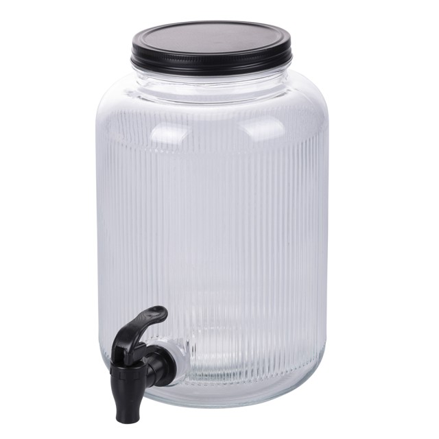 Galileo Γυάλινος διανεμητής ποτών με καπάκι και βρύση 38 λίτρων SChef 5918990