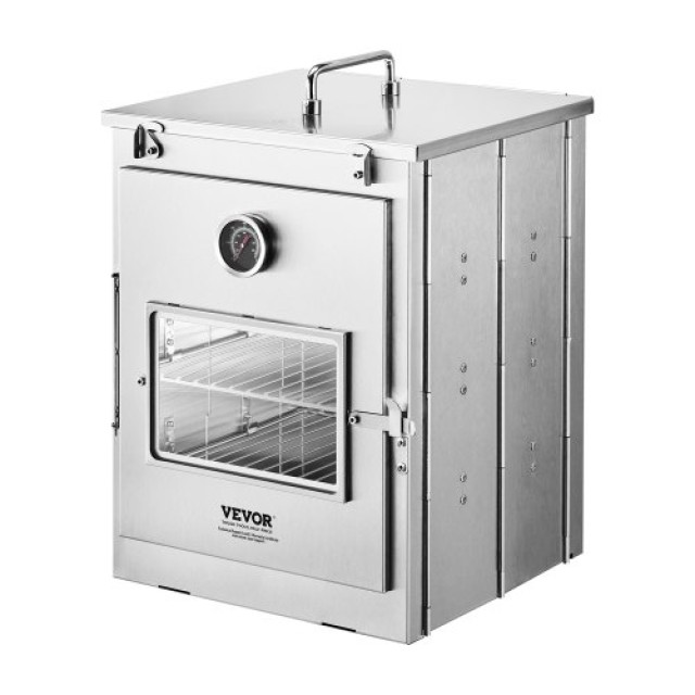 VEVOR Πτυσσόμενος Φούρνος Κατασκήνωσης Ανοξείδωτος Φορητή Σόμπα 3 Επιπέδων Ψησταριά ZDKSC0000000EBM0F001V0