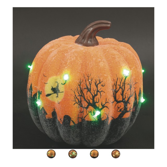 Galileo Διακοσμητική κολοκύθα με LED από διογκωμένη πολυστερίνη Halloween 5914350 Τυχαία Επιλογή Χρωμάτων