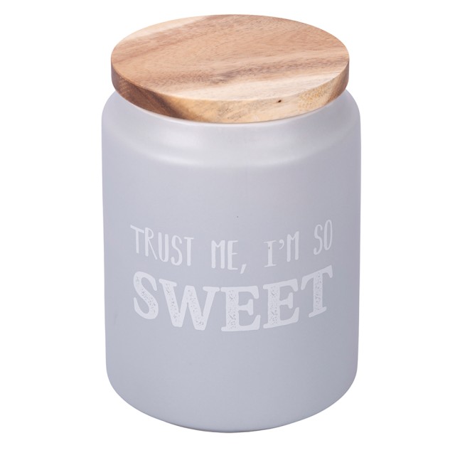 Villa DEste  Δοχείο ζάχαρης 750 ml από γρανίτη με καπάκι από μπαμπού 5903026