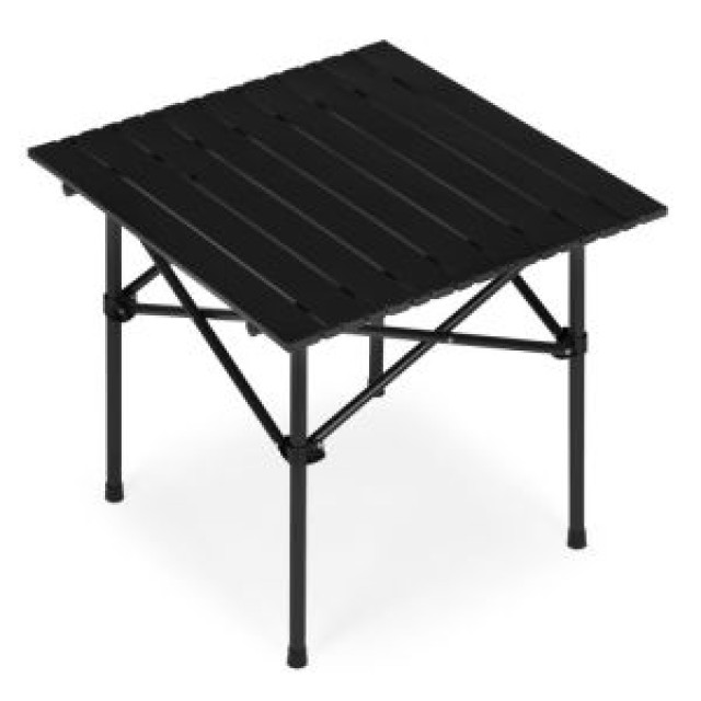 MULTIGARDEN Πτυσσόμενο τραπεζάκι κάμπινγκ 53x55 εκ. με τσάντα, μαύρο, MultiGarden XLP150-55-1