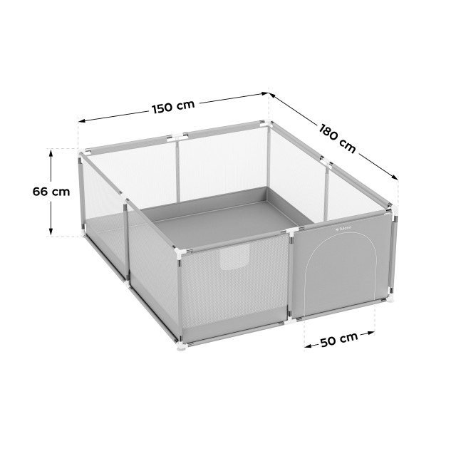 Tulano Παιδικό Πάρκο Cozy 25 Γκρι - Διαστάσεις 25 5903796017939