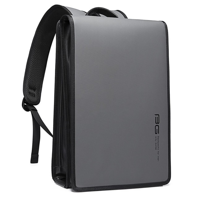 BANGE Τσάντα Πλάτης για Laptop 14 Αδιάβροχη Γκρι 7252-Grey