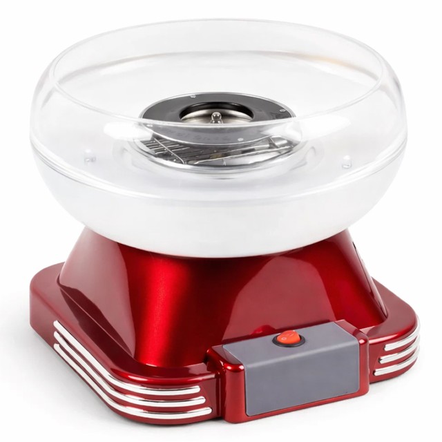 BAKAJI Ρετρό Μηχανή Ζαχαροβάμβακα 500W με Δοσομετρητή για Γιορτές και Γενέθλια 02001688