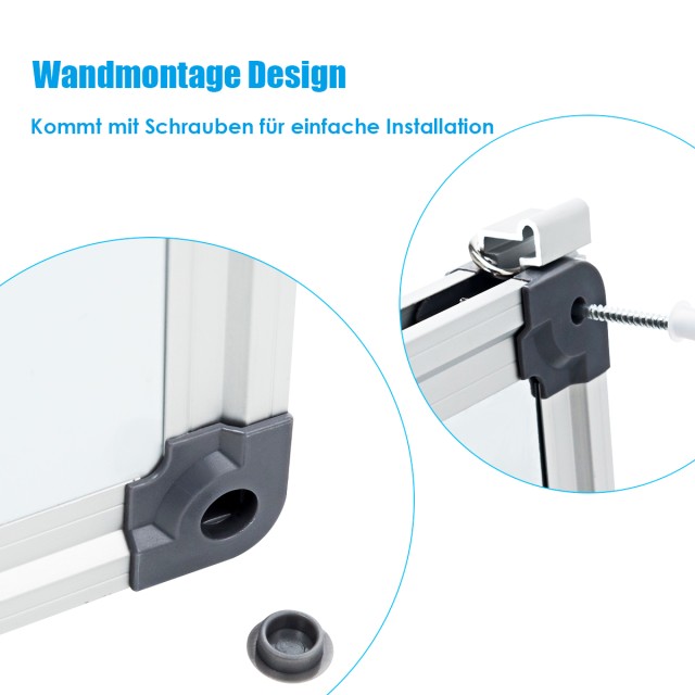 Costway  Πολυλειτουργικός Μαγνητικός Πίνακας Whiteboard με Αξεσουάρ ST39497