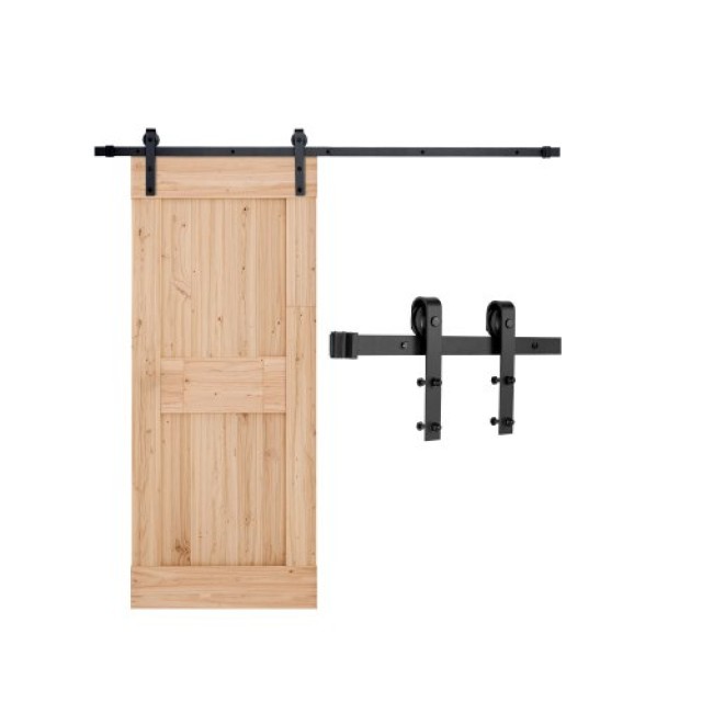 VEVOR Σετ Συρόμενης Πόρτας 6FT Μαύρο HDSMDGDGDM2D9TRAQ001V0