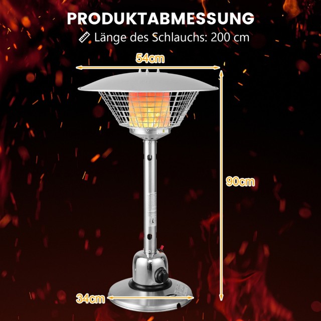 Costway Φορητός Θερμαντήρας Τραπεζιού Προπανίου 3200 W για την Τεράστια σας! NP10038