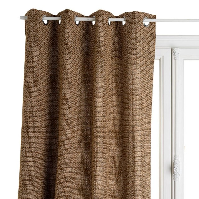 Atmosphera Κουρτίνα Εσωτερικού Χώρου Σκούρο Μπεζ 140x260cm με Τρουκς 181086D