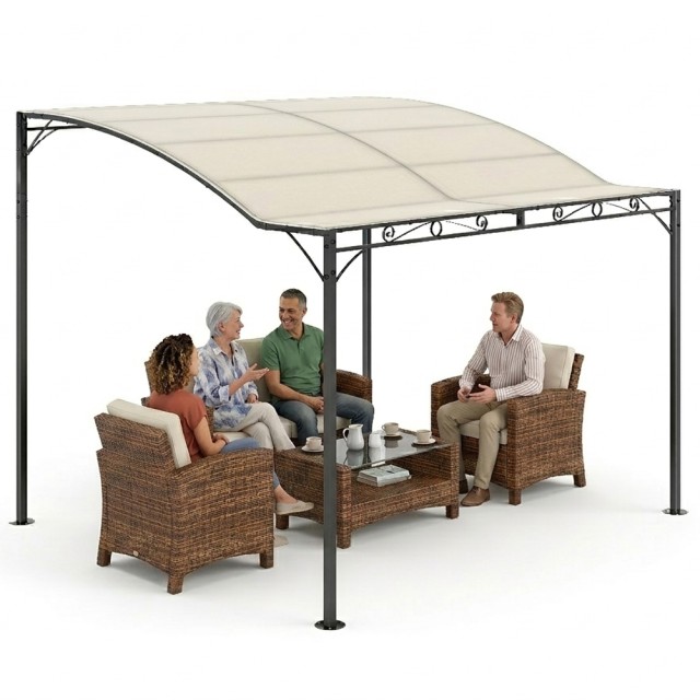 BAKAJI Πέργκολα Κιόσκι Εξωτερικού Χώρου 3 x 2,5 μ με Αντι-UV Επένδυση, Ανθεκτική στις Καιρικές Συνθήκες 02002173