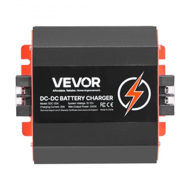VEVOR Προηγμένος Φορτιστής Μπαταρίας DC 20A 250W για Μολύβδου-Οξέος & Λιθίου ZLDZLDDYSRCDOVSXWV9