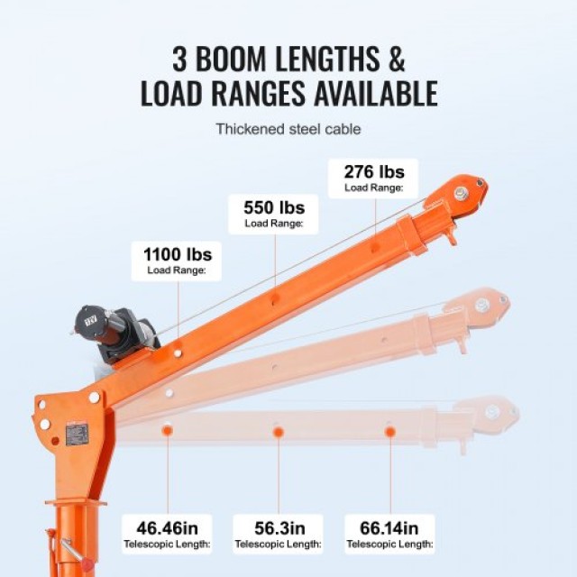 VEVOR Ηλεκτρικός Γερανός Ανυψωτικός για Pickup 1100 lbs με Περιστροφή 360° DDJPCZDJDDJP4OMHJV9