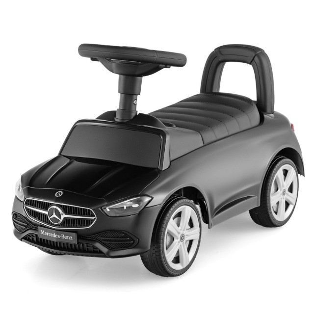 Costway  Παιδικό όχημα Mercedes-Benz με τιμόνι & αποθηκευτικό χώρο, Μαύρο αυτοκίνητο ώθησης 66 x 29 x 39 εκ. TQ10364DK