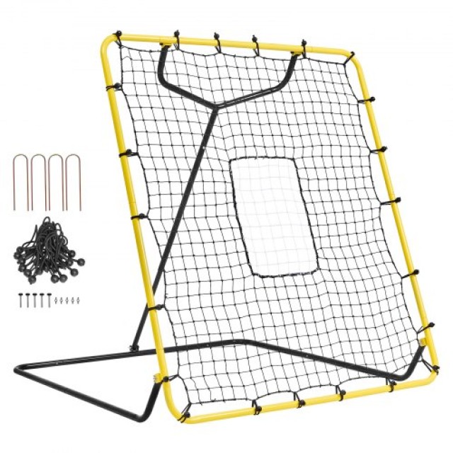 VEVOR Δίχτυ Επιστροφής Μπέιζμπολ & Σόφτμπολ 4x4.5 Ft Ρυθμιζόμενης Γωνίας  BQHDWPWJDKD41TLV7V0