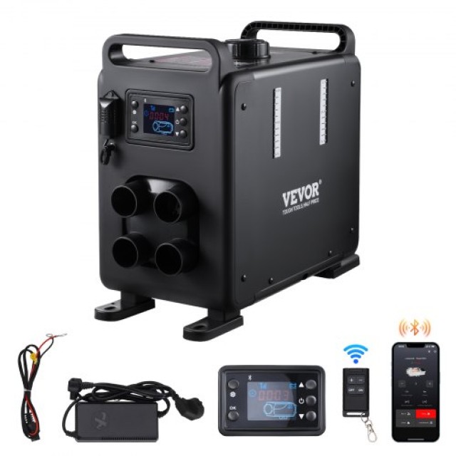VEVOR Θερμαντήρας Diesel 12V/24V 8KW με Έλεγχο Bluetooth για Οχήματα CYJRQDDKLS8KOS4H9V2