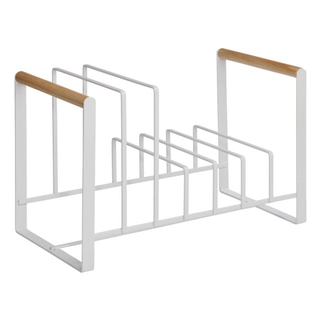 5Five Simply Smart Οργανωτής Μεταλλικών Κατσαρολών και Τηγανιών 32x16x20 εκ. Λευκός 190292