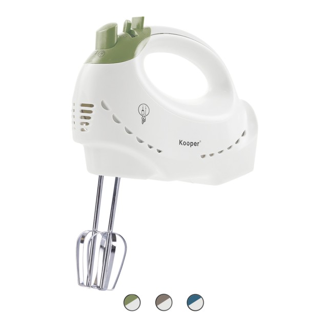 Kooper Μίξερ χειρός 5 ταχυτήτων με λειτουργία turbo, άγκιστρα και σύρματα από ατσάλι 200W Miguel 5902496 Τυχαία Επιλογή Χρωμάτων