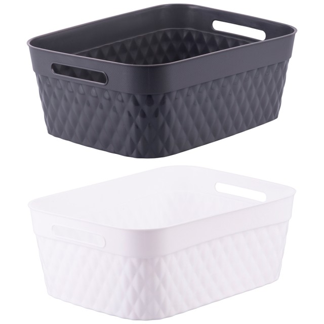Galileo Πολυχρηστικό καλάθι αποθήκευσης 33x255 cm από πλαστικό PE με διπλή λαβή 2188907 Τυχαία Επιλογή Χρωμάτων