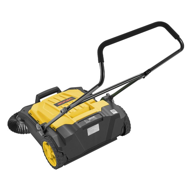 VEVOR Χειροκίνητη Σκούπα Δαπέδου, 650 mm, Δοχείο 18,9 L, Ρυθμιζόμενη Πτυσσόμενη Λαβή, Κίτρινη BXSQSC26INCHHUD42001V0
