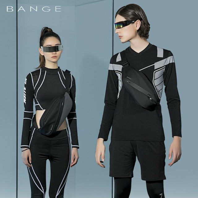 BANGE Τσαντάκι Μέσης Μαύρο 7295-Black