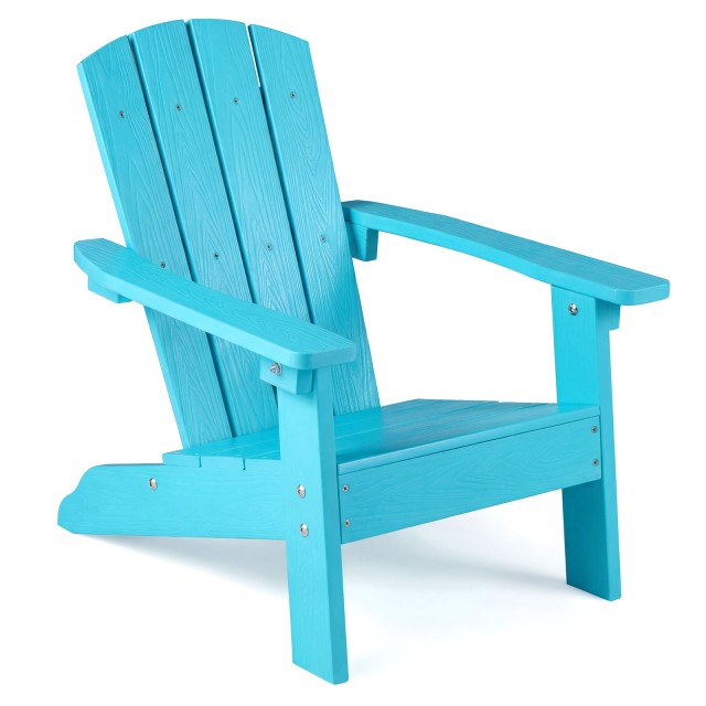 Costway Παιδική καρέκλα Adirondack από HIPS, τιρκουάζ, 56 x 55,5 x 51 εκ. NP13053TU-1