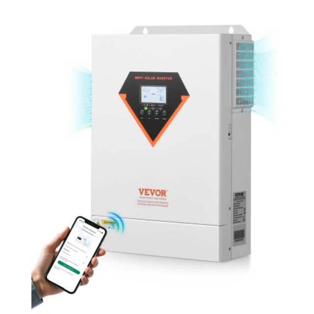 VEVOR Υβριδικός Ηλιακός Αντιστροφέας 6000W 230V WIFI 120A MPPT LWGPNKYTJ23038TOPV7