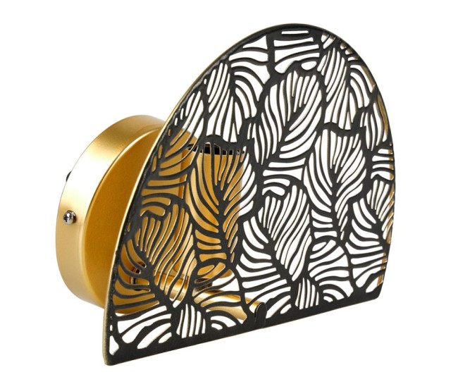 Ostaria Απλίκα Μεταλλική Calathea Μαύρη Χρυσή -37763