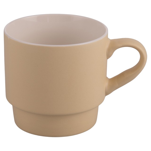 Villa dEste Home Σετ 4 τμχ  Στοιβαζόμενη Κούπα TazzaMug 380 ml από Νέα Πορσελάνη Bone China Oh Sandy Σχήμα 5923488