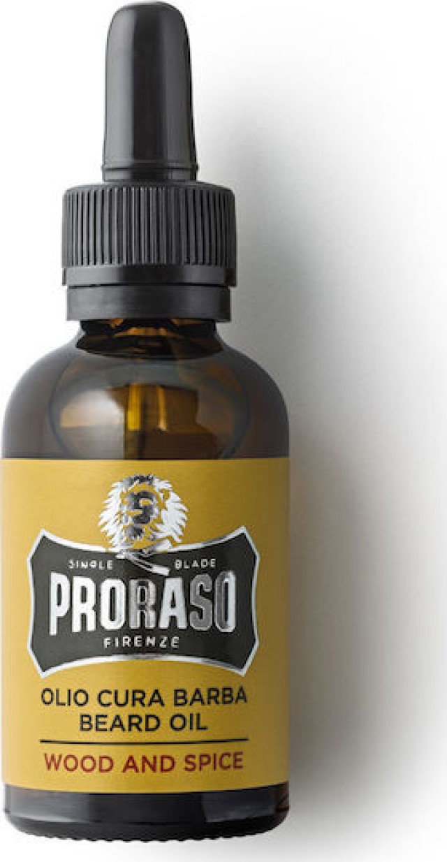 Proraso Λάδι Περιποίησης για Γένια Wood & Spice 30ml 8004395001668