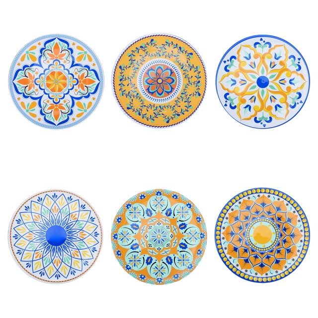 Villa DEste Σετ 6τμχ  Σουπλά 33 εκ. από πλαστικό PP Sicilia 5917115