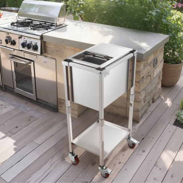 VEVOR Καρότσι Ψυγείο Πάγου 28L Εξωτερικού Χώρου QRSCBC201BXG5MS0I001V0