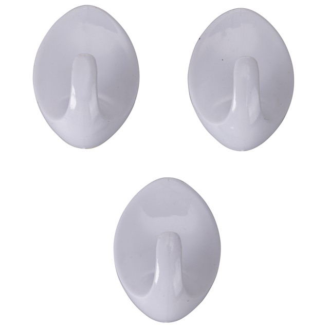 Galileo Σετ 3 Αυτοκόλλητοι Γάντζοι Σταγόνα από PP Πλαστικό - Διακριτικό Σχέδιο 5917791