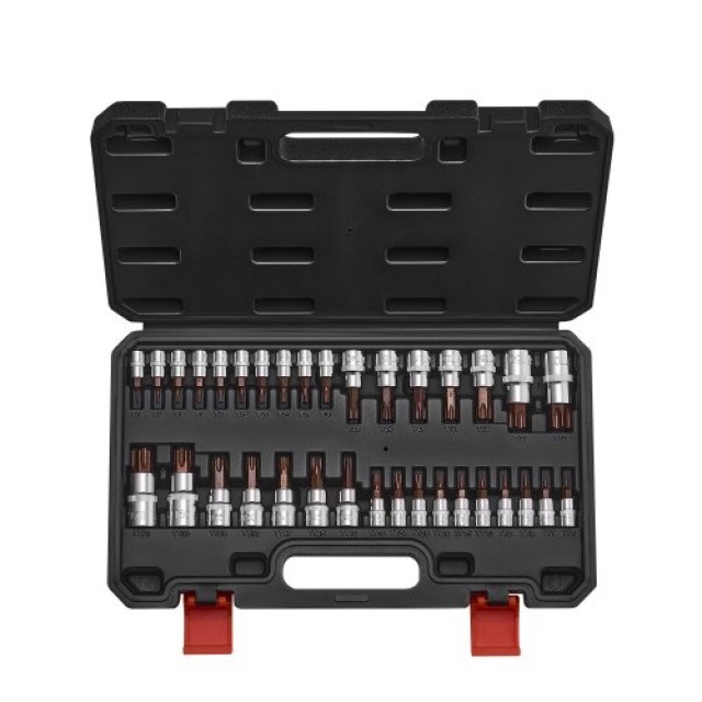 VEVOR Σετ Καρυδάκια Torx 34 Τεμαχίων T6-T70 S2 Ατσάλι PTTT143812TO3PNXZV0
