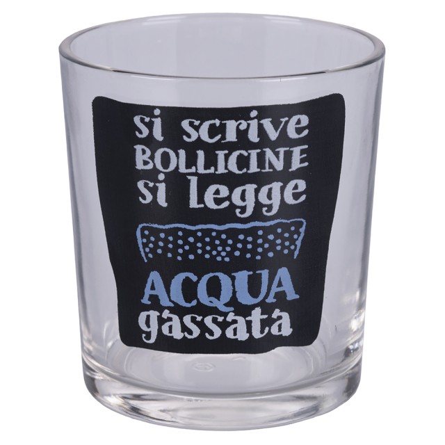 Galileo Σετ 6 ποτήρια νερού από γυαλί 270 ml Si scrive si legge 5915460