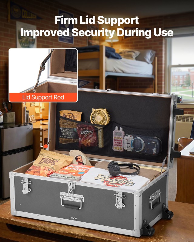 VEVOR Σετ 2 Μεταλλικών Κουτιών Αποθήκευσης με Κλειδαριές DXJSCWX2833IHUG4D001V0