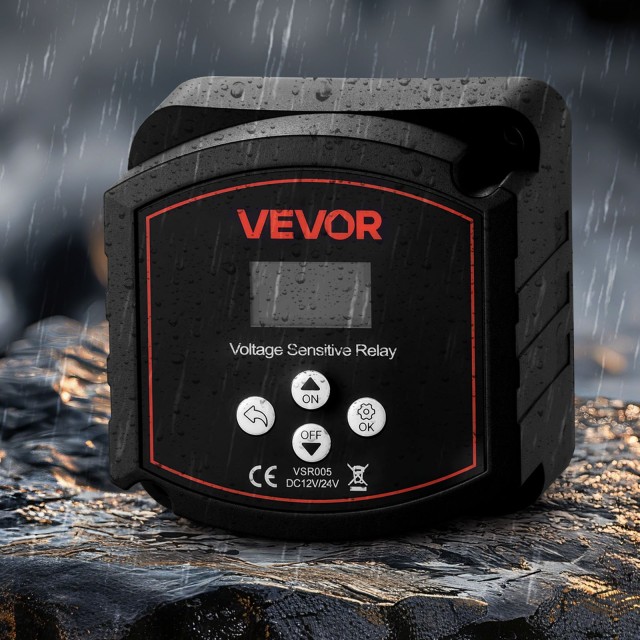 VEVOR Απομονωτής Διπλής Μπαταρίας 12V 300A με LCD Οθόνη για Αυτοκίνητα, Φορτηγά & Σκάφη SDCGLJDQDJQS8Q4OL001V9