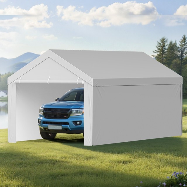 VEVOR Αντικαταστατικό Κάλυμμα Carport 6×4 μ. με Πλευρικά Τοιχώματα, UV & Αδιάβροχο CKPB13X20FTHFHUUD001V0