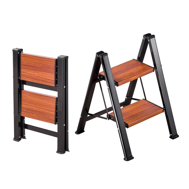 VEVOR Σκάλα 2 Σκαλιών, Πτυσσόμενο Σκαλοπάτι με Αντιολισθητικό Πέλμα και Χειρολαβή LHJHJTLB0000LTSZH001V0