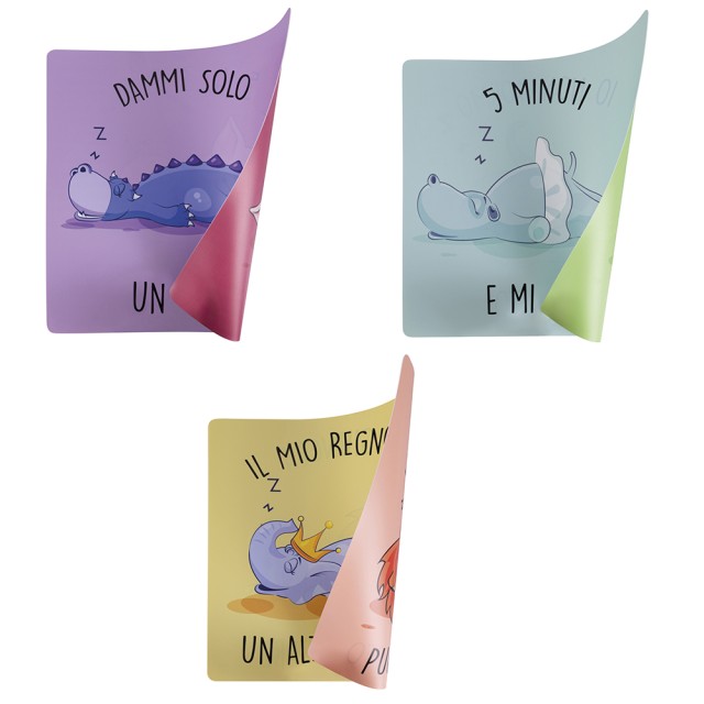 Villa DEste  Σετ 6 τμχ Διπλής όψης τετράγωνο σουπλά Lazy 5918506