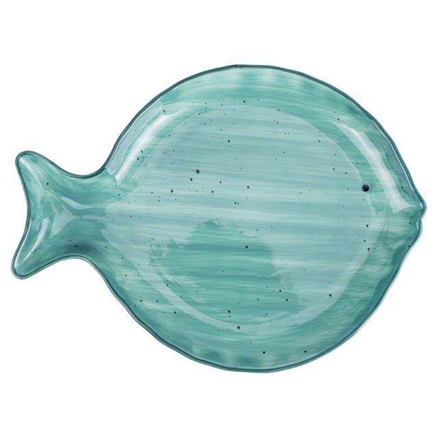 Villa DEste  Πιατέλα από πορσελάνη 352x26 cm σε παραθαλάσσιο στυλ ακουαμαρίνα Kos 5922495