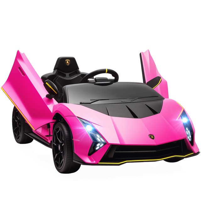 AIYAPLAY Παιδικό Ηλεκτρικό Αυτοκίνητο Lamborghini 12V Ροζ 370-364V90PK