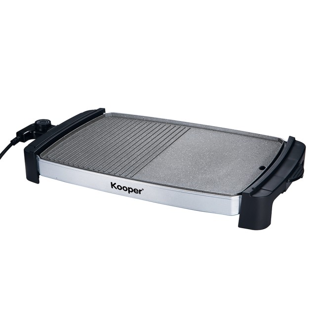 Kooper Πλάκα ηλεκτρική αντικολλητική διπλής επιφάνειας λείο-γκριλ 1900W DomeSteak 5901116