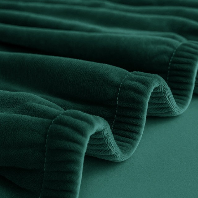 Ruhhy Πράσινο Ελαστικό Βελούδινο Κάλυμμα Γωνιακού Καναπέ 190-230 cm  26183
