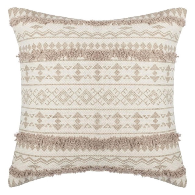 Atmosphera Διακοσμητική Μαξιλαροθήκη 100% Βαμβακερή με Κροσσάκια (50x50 cm) 156173D