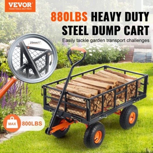 VEVOR Καρότσι Κήπου Βαρέως Τύπου 880 lbs Φορτίο  JSZXTC880LBSPVWN9V0